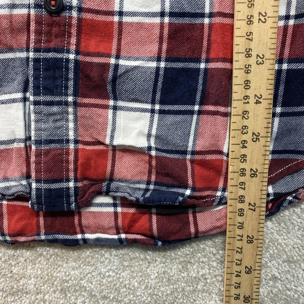 American Eagle Shirt Mens Medium Plaid Button Down Prep Fit‎ Casual Preppy